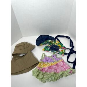 Build a Bear Garden Clothing Floral Bucket Hat Apron BAB Clothing
